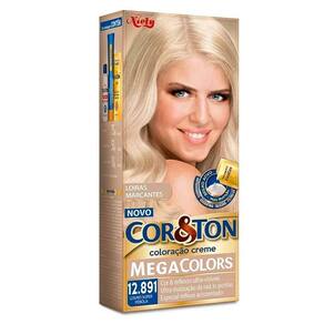Tintura Creme Cor & Ton Megacolors Louro Super Pérola 12.891