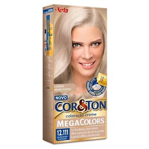 Tintura Creme Cor & Ton Megacolors Louro Super Platinado 12.111