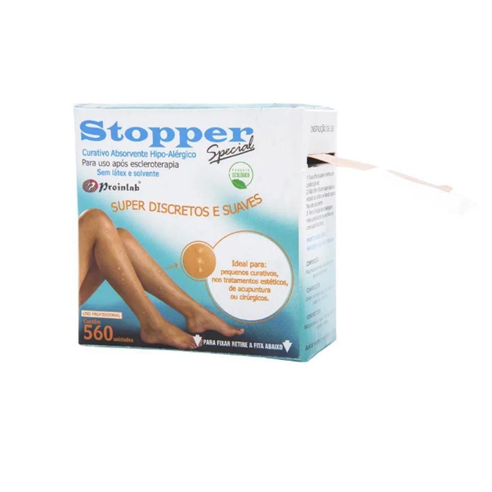 Curativos Mini Stopper Special Escleroterapia Bege 560 Un