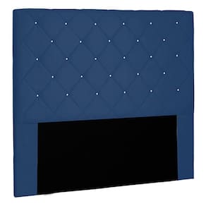 Cabeceira Casal 1,40m Tàzio Suede Azul Marinho - Gran Belo