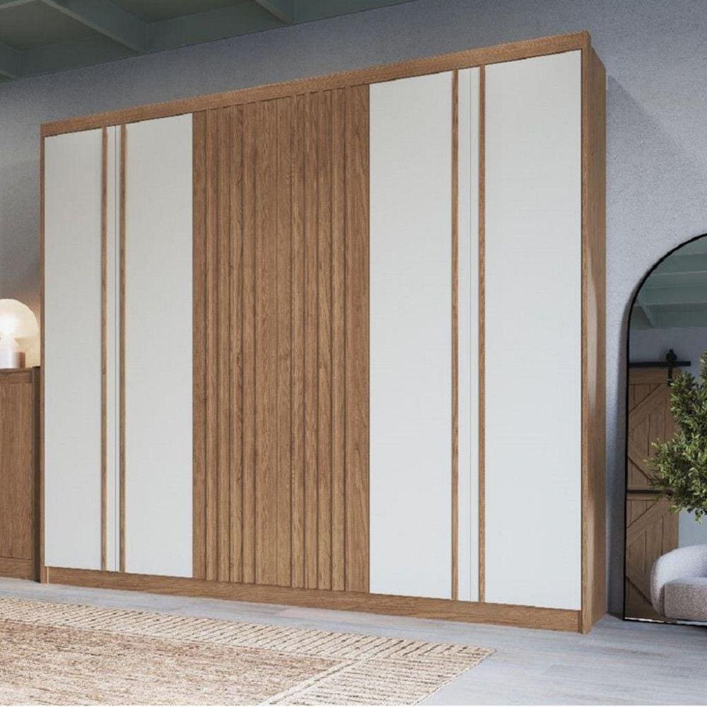 Guarda Roupa 6 Portas 3 Gavetas Florence Móveis Castro