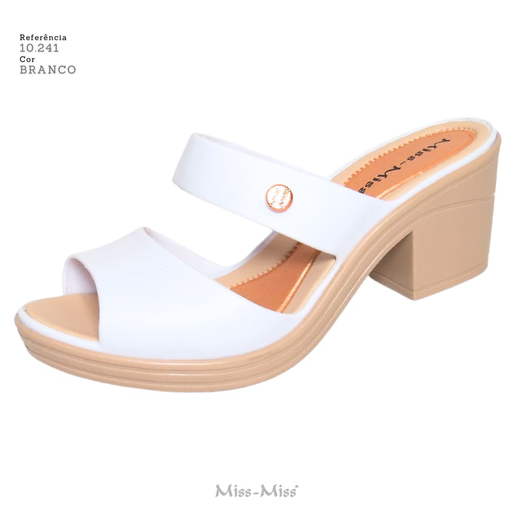 Sandália Tamanco Basic Feminina Miss Miss ref 10241