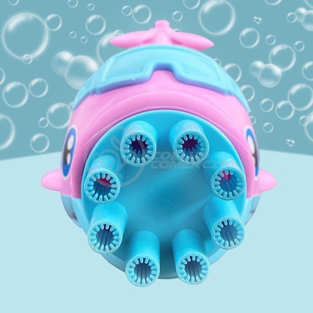 Golfinho Bolhudo Bolhas Sabão Criança Infantil - Rosa E Azul