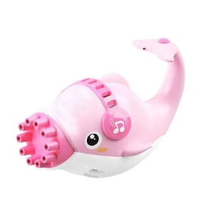 Golfinho Bolhudo Lança Bolhas Sabão Criança Infantil Rosa 10