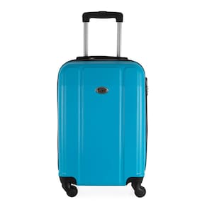 Mala de Viagem Grande em Abs Ika Continental Cadeado Embutido Rodas Giro 360 Turqueza