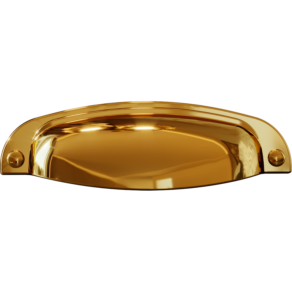 Puxador Concha Vivaro 115 - Ouro Real - 96MM