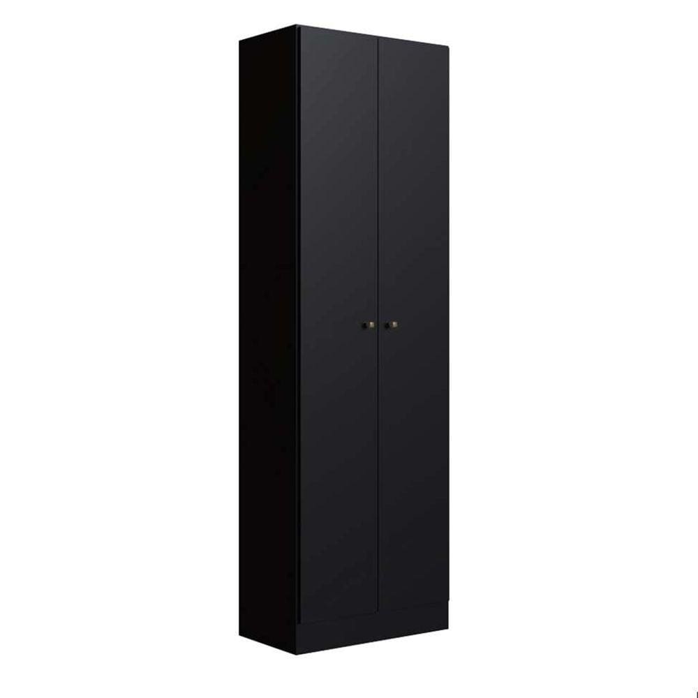 armário multiuso xangai 2 pt preto