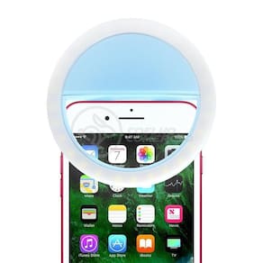 Anel De Luz Selfie Mini Ring Light Android E Ios - Azul