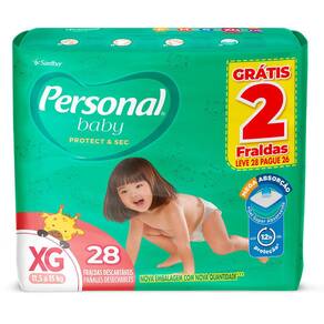 Fralda Personal Soft E Protect Mega XG Leve 28