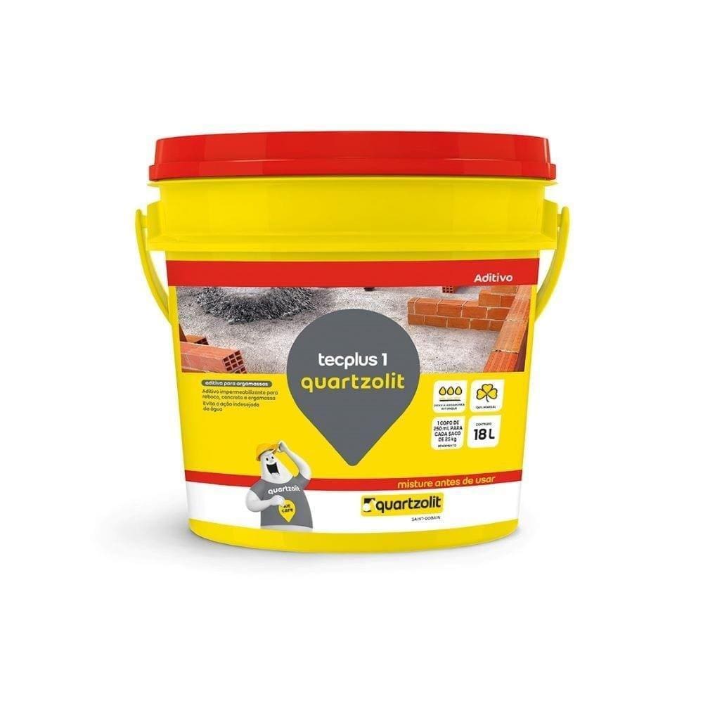 Aditivo Impermeabilizante Quartzolit Tecplus 1 Balde 18L
