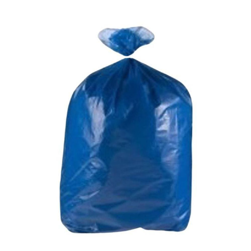 Saco De Lixo 60 Litros Colorido Azul Com 100 Unid