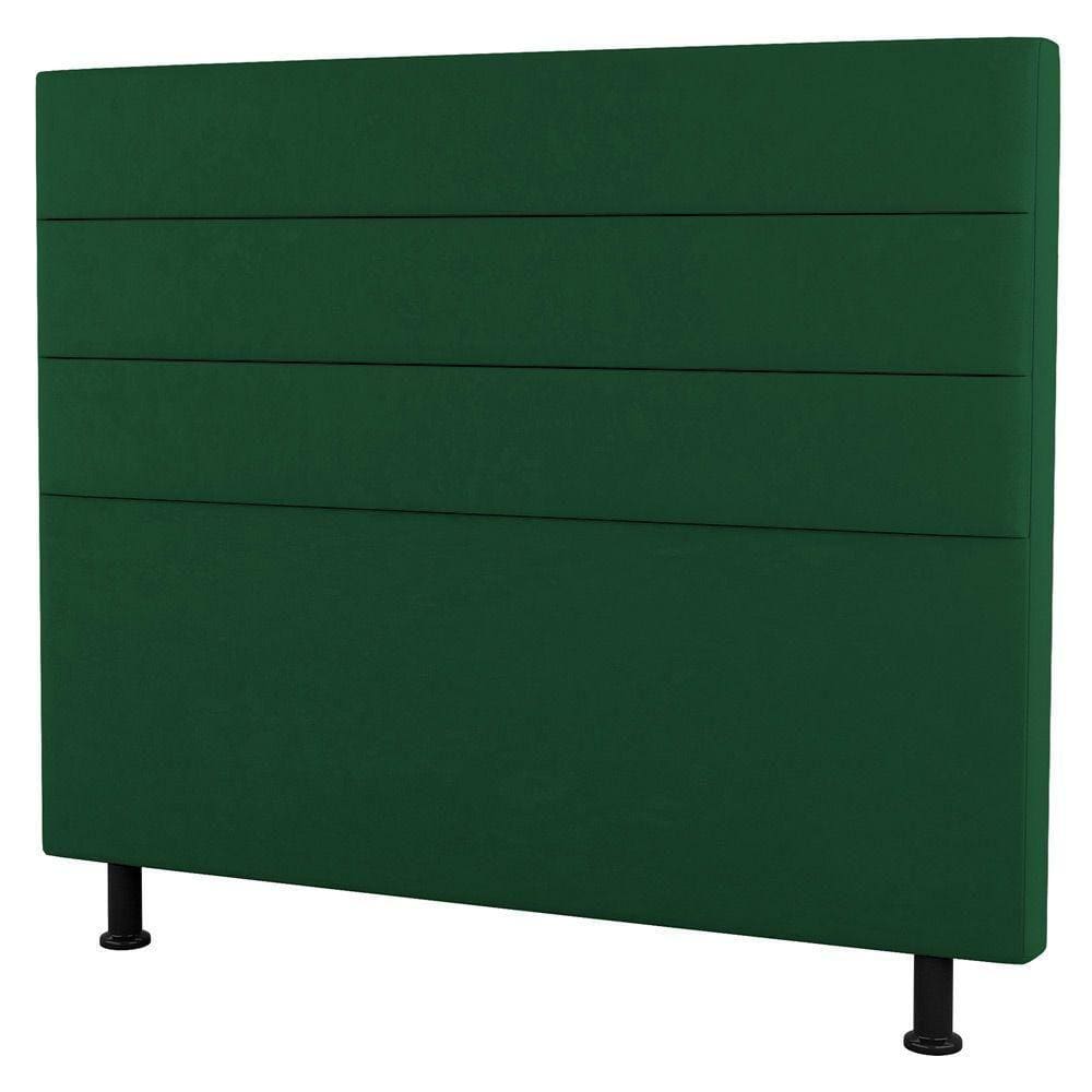 Cabeceira Casal Malik 140cm Suede Verde