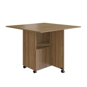 Mesa 90x90cm Tampo MDP Dobrável Nova Móbile Marrom