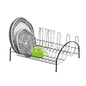 Escorredor de Louça Laminado para 12 Pratos com Porta Copos - Cód 08350