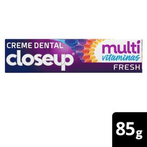 Creme Dental Closeup Multivitaminas +12 Benefícios Fresh 85g