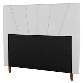 Cabeceira Casal Queen Size 160cm Sintético Branco