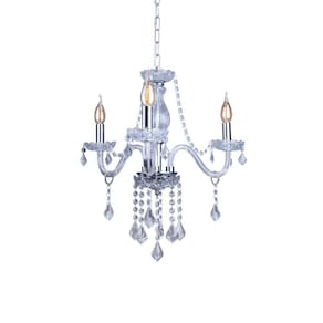 Lustre Pendente Startec France 3 Cristal Transparente E14 Bivolt