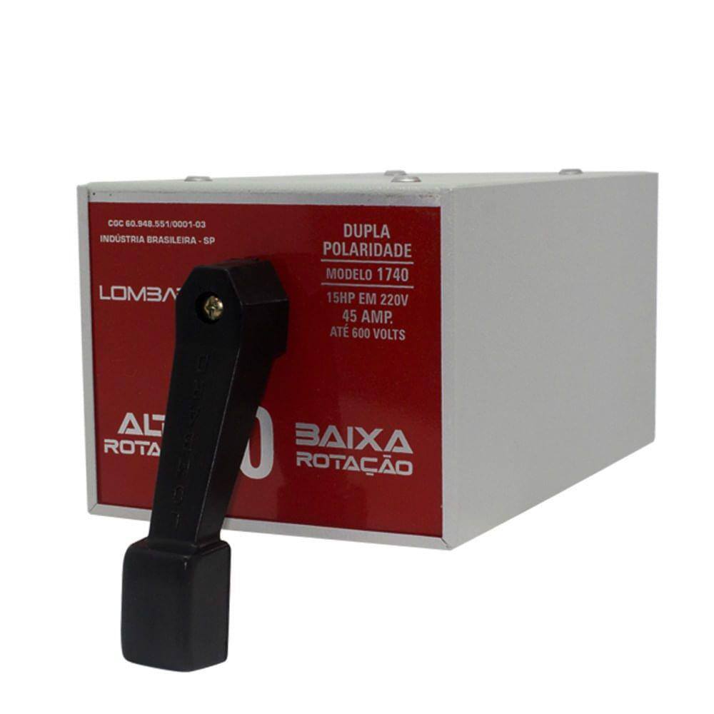 Chave Dupla Polaridade 15HP 220V Ou 25HP 380V 45A DP-1740 Lombard