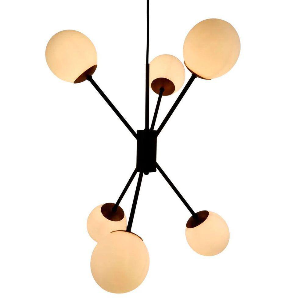 Pendente Space Preto/Cobre 1LE27 Baxton