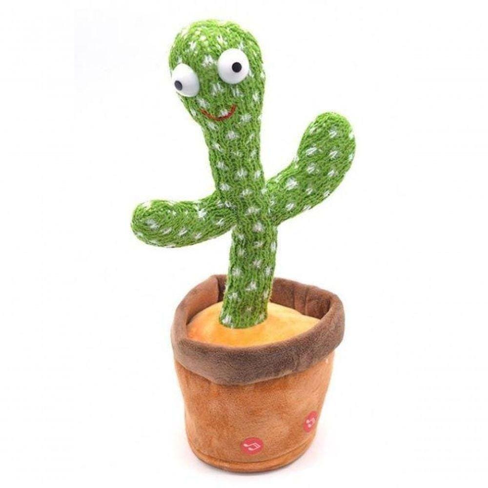 Brinquedo Cacto Dançante Futuro 30X10X12Cm Verde
