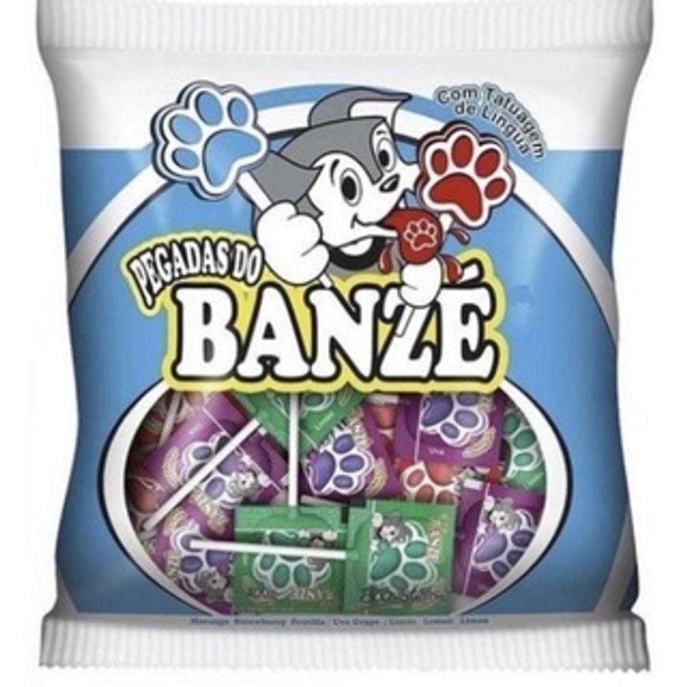 Pirulito Pegadas do Banzé Pacote 200g - Boavistense