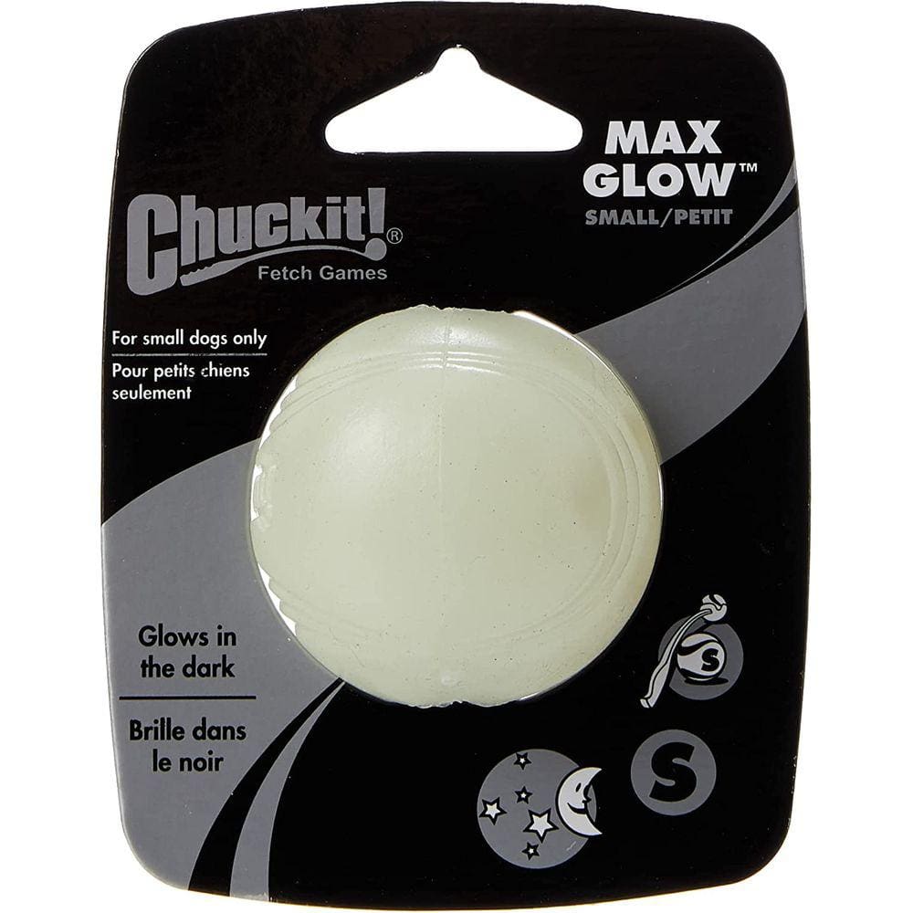 Bola Chuckit Max Glow Pequena Brilha no Escuro Para Cachorro
