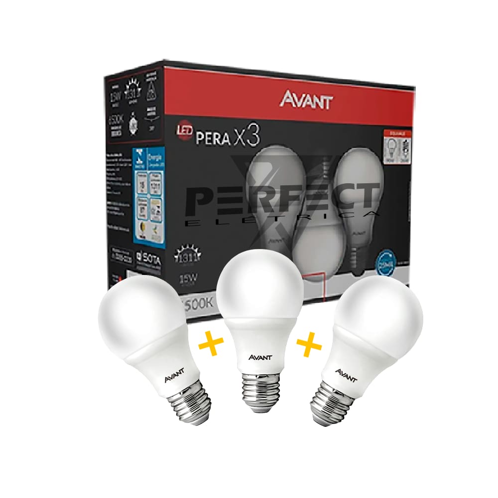 Kit 3 Lâmpada Led 15w Avant