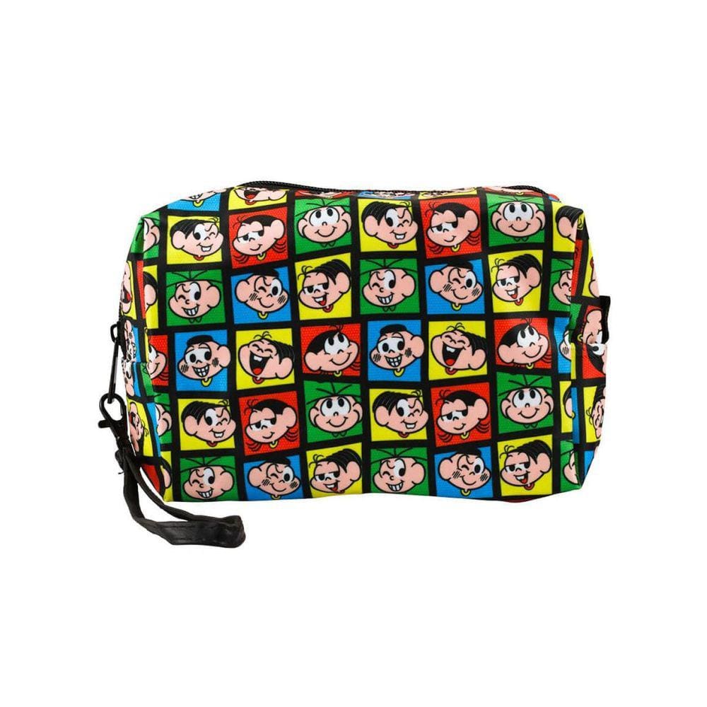 Necessaire Rostos Coloridos 15X6X20Cm - Turma Da Mônica
