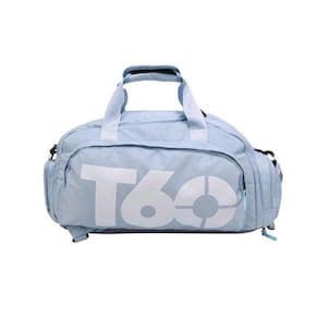 Bolsa Mala T60 Academia Viagem Porta Tenis Azul Transversal