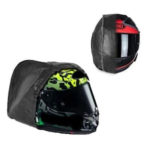 Proteção Capa Capacete Moto Couro 100% Impermeável Universal