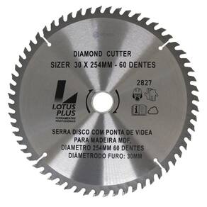 Lamina De Serra Disco De Videa Mdf 254X80 Dt Plus Lotus