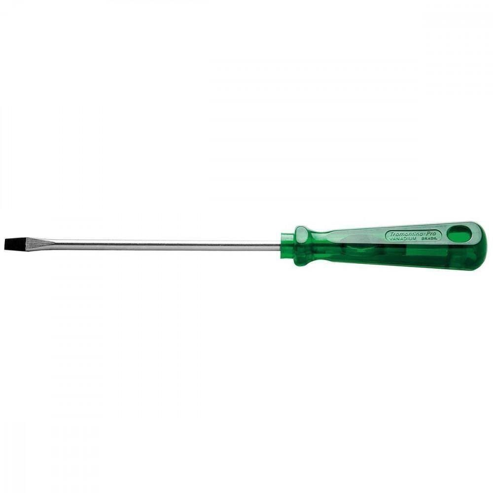 Chave De Fenda Ponta Chata Em Aço 3X150 Mm Tramontina Pro