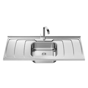 Pia De Cozinha Dubai Plus Cuba Profunda 160x54,5 Ghel Inox