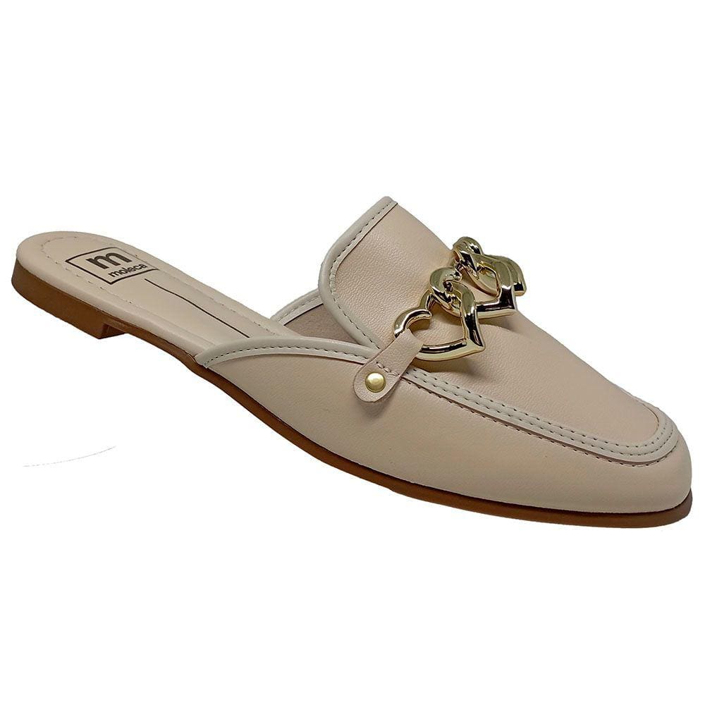 Mule Moleca 5722.110 Feminino - Creme