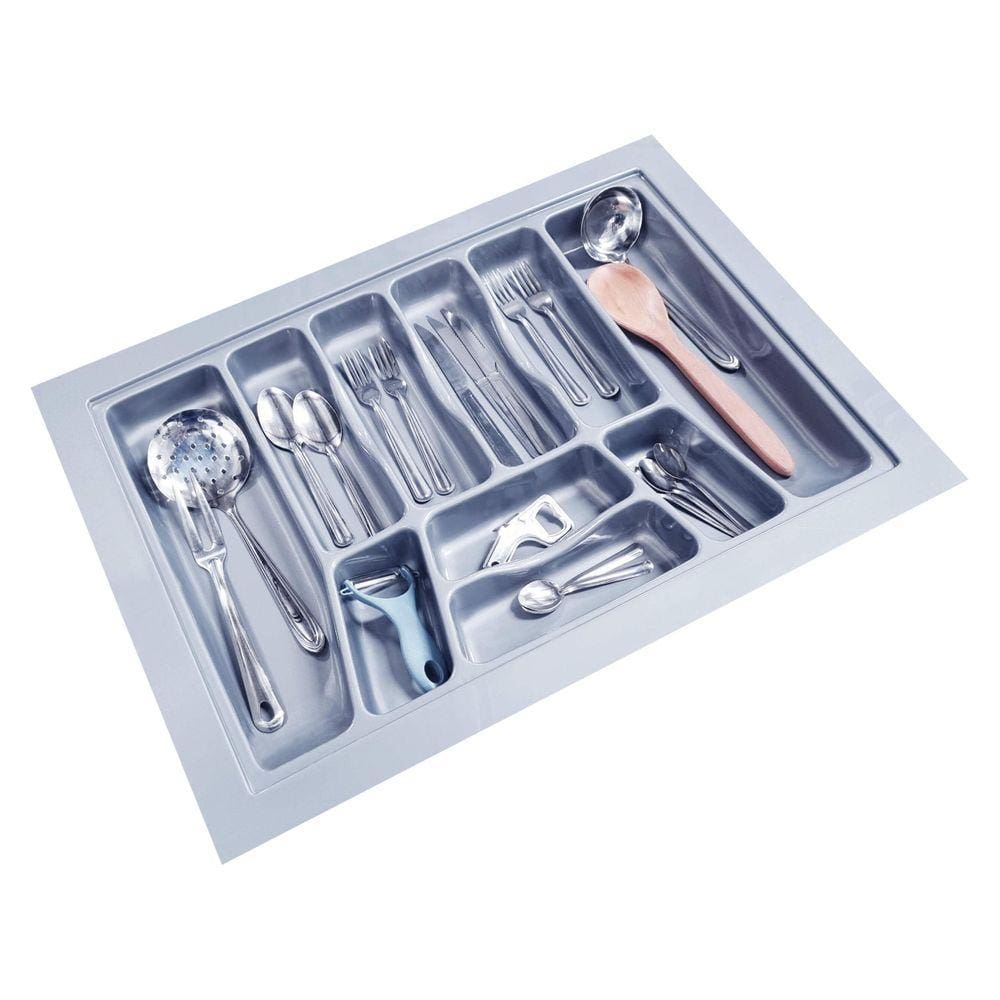 Organizador De Gavetas E Talher Cinza Até 67X49Cm Og-74