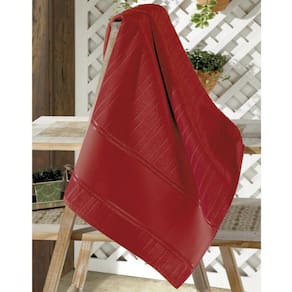 Toalha Rosto Dohler Velour Artesanalle Vermelho 50x80cm
