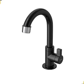 Torneira Para Banheiro Hydraplus Bica Móvel 1/4 Volta Preta