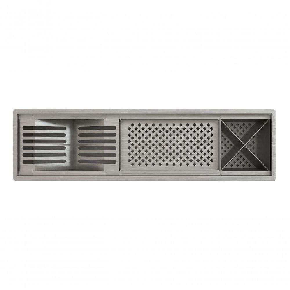 Calha 77,5cm Inoxdor De Pia Porta Utensílio Cozinha