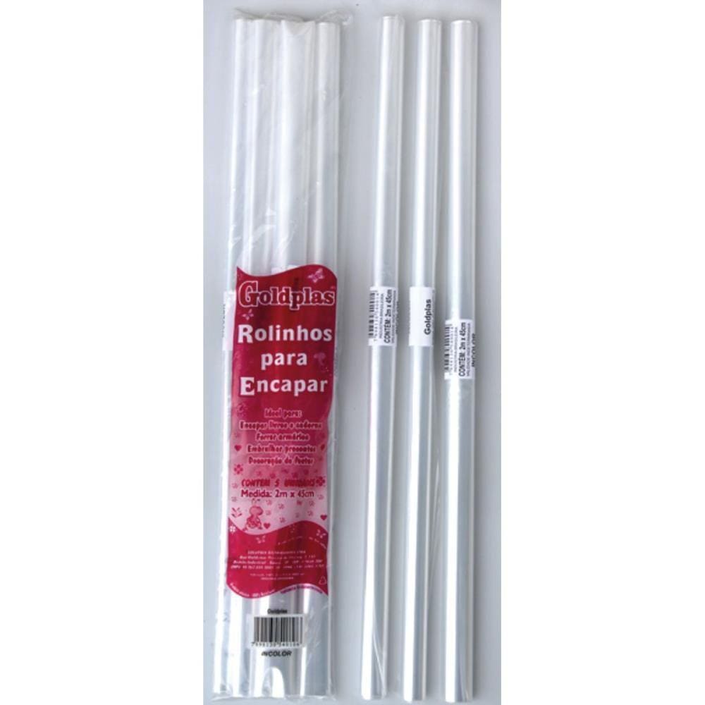 Plastico Para Encapar 2M 45Cm Incolor