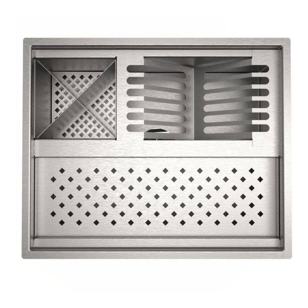 Calha Quadrada Inox 48 Cm Gourmet P Louças Lavanderia