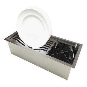 Calha Canal Equipado Com Módulos Organizador Inox Umida