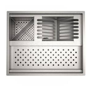 Canal Equipado P/ 48 Cm Legumeiro Aço Inox Escorredor Louças