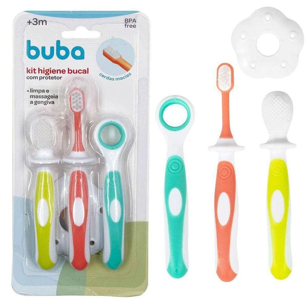 Kit Higiene Bucal Com Protetor Buba