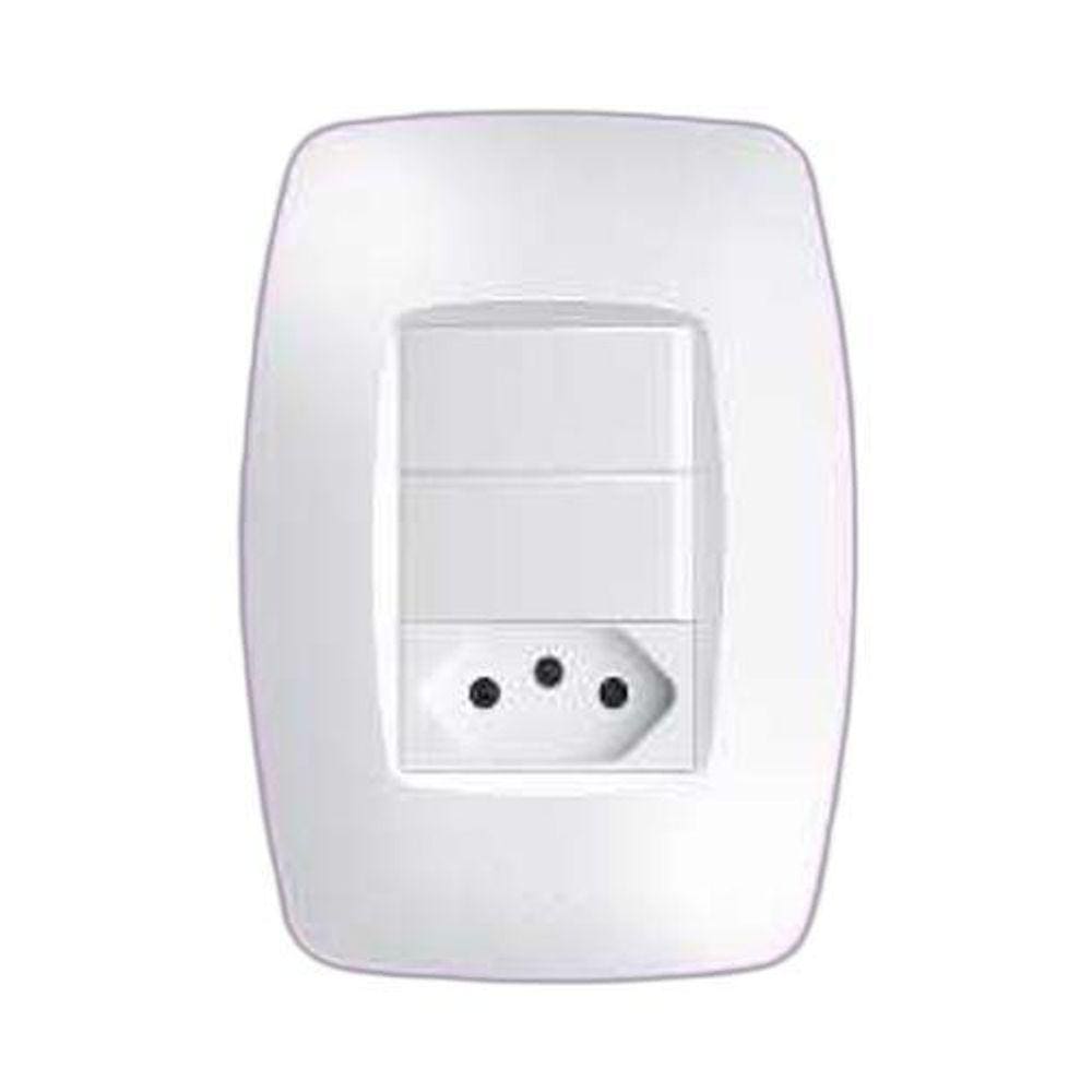 Conjunto 1 Interruptor + 1 Tomada 20A - Elegance Fame