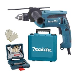 Furadeira Impacto 1/2 760W Makita Hp1640K + Acessórios 220V
