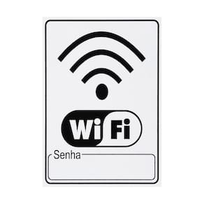 Placa De Sinalização Wifi 15X20 - S-235/1 F9E
