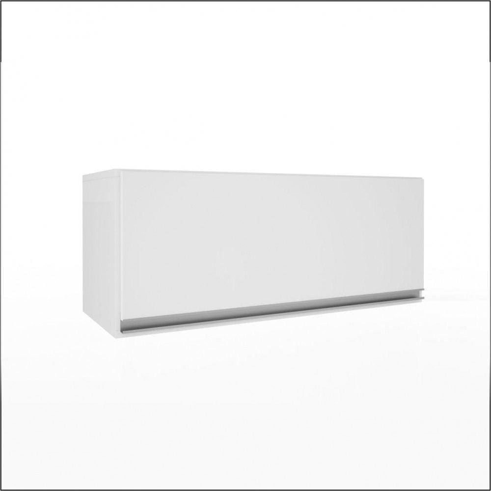 Armário Top Class Geladeira 0,80 1 Porta Basculante Branco Brilho Batrol