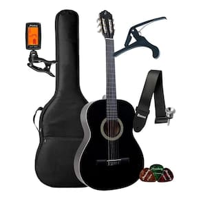 Kit Violao Giannini Acustico Nylon N14 Bk Completo