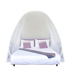 Mosquiteiro Tenda Branco Cama Casal Dobrável Pratico E