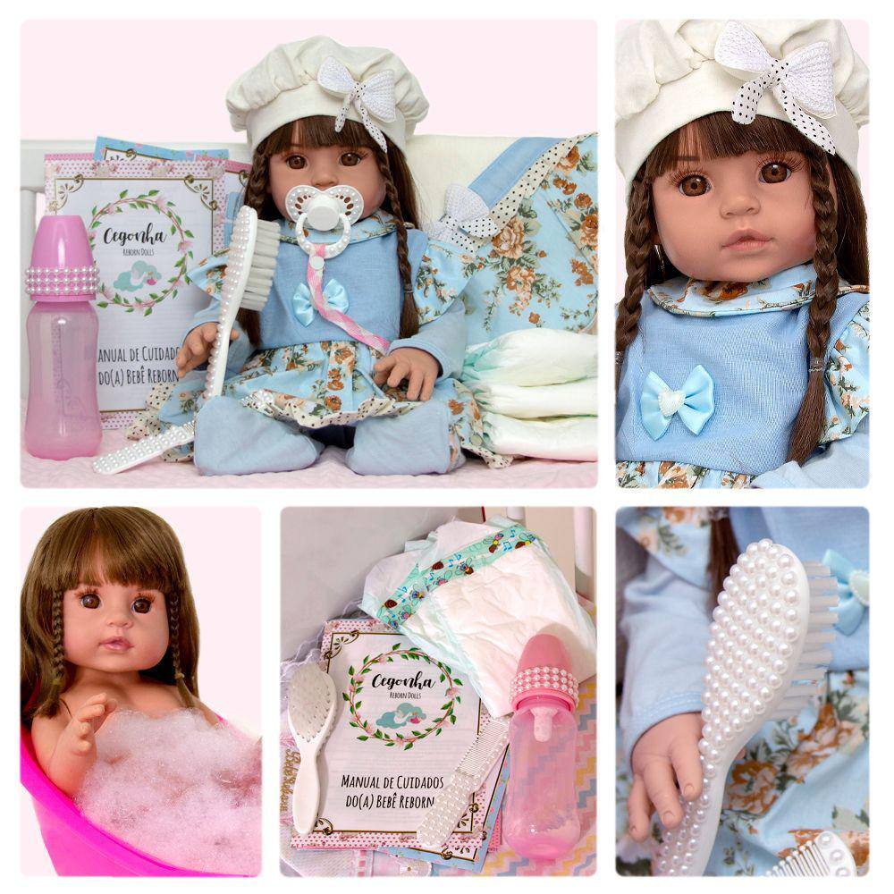 Boneca Bebe Reborn Realista Completa Barata - Cegonha Reborn